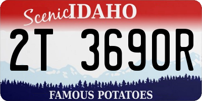 ID license plate 2T3690R
