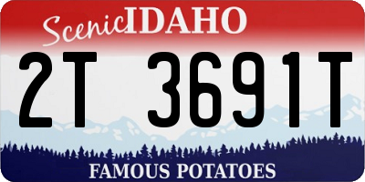 ID license plate 2T3691T