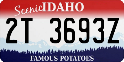 ID license plate 2T3693Z