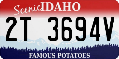 ID license plate 2T3694V