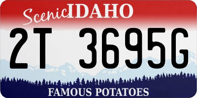 ID license plate 2T3695G