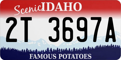 ID license plate 2T3697A