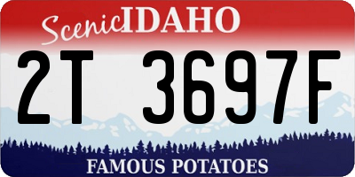 ID license plate 2T3697F