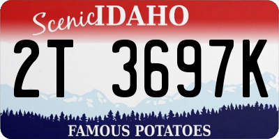 ID license plate 2T3697K
