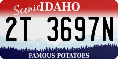 ID license plate 2T3697N
