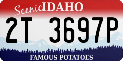 ID license plate 2T3697P