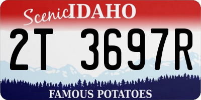 ID license plate 2T3697R