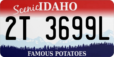 ID license plate 2T3699L