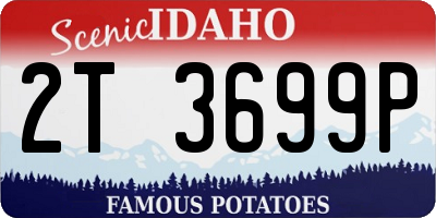 ID license plate 2T3699P