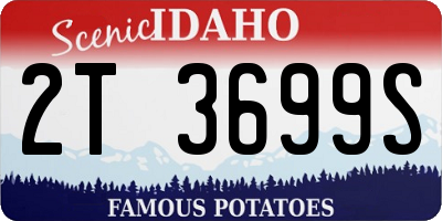 ID license plate 2T3699S