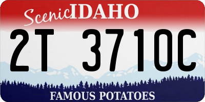 ID license plate 2T3710C