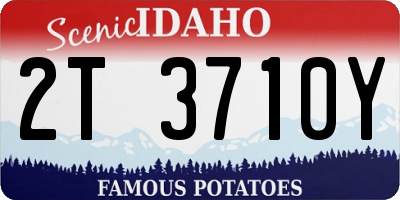 ID license plate 2T3710Y