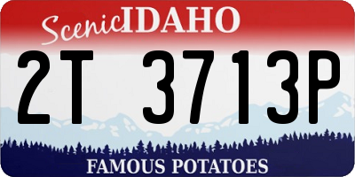 ID license plate 2T3713P