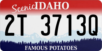 ID license plate 2T3713Q