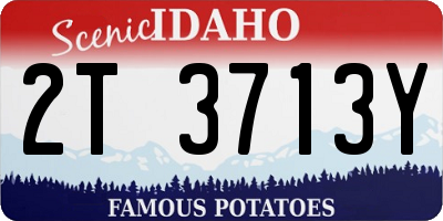 ID license plate 2T3713Y