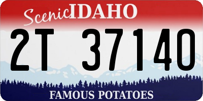 ID license plate 2T3714O