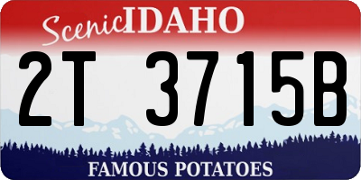 ID license plate 2T3715B