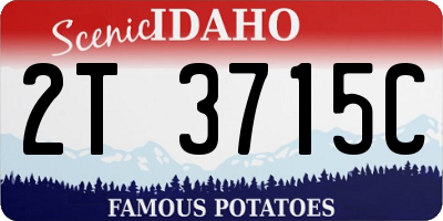 ID license plate 2T3715C