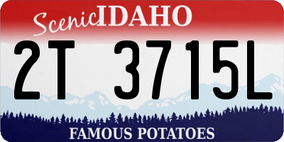 ID license plate 2T3715L