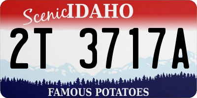 ID license plate 2T3717A