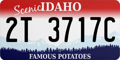 ID license plate 2T3717C
