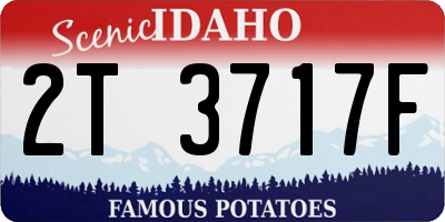 ID license plate 2T3717F