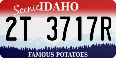ID license plate 2T3717R