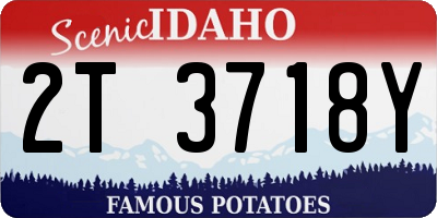 ID license plate 2T3718Y