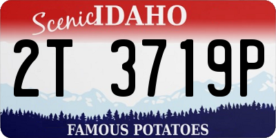 ID license plate 2T3719P