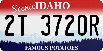 ID license plate 2T3720R