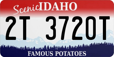 ID license plate 2T3720T