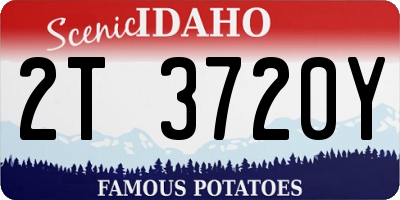 ID license plate 2T3720Y