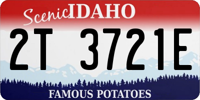 ID license plate 2T3721E