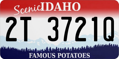 ID license plate 2T3721Q