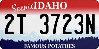 ID license plate 2T3723N