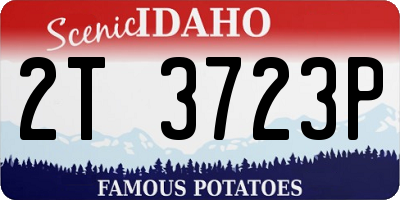ID license plate 2T3723P