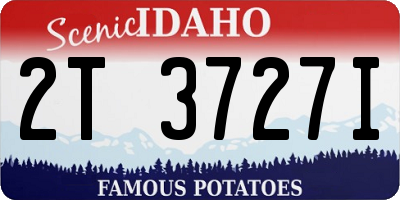 ID license plate 2T3727I