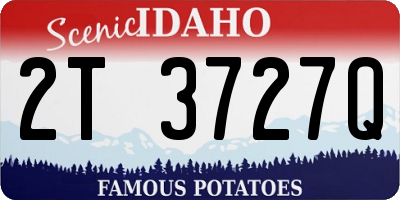 ID license plate 2T3727Q