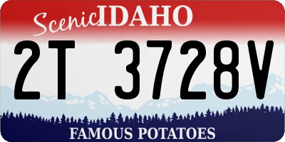 ID license plate 2T3728V