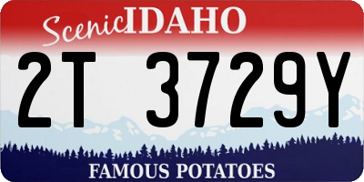 ID license plate 2T3729Y