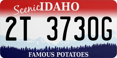 ID license plate 2T3730G