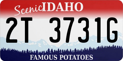 ID license plate 2T3731G