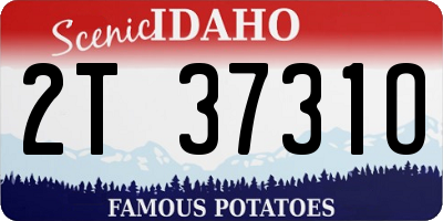 ID license plate 2T3731O