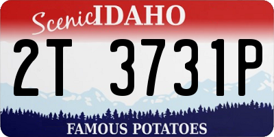 ID license plate 2T3731P