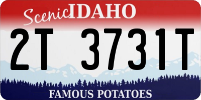 ID license plate 2T3731T