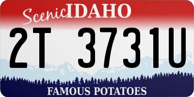 ID license plate 2T3731U