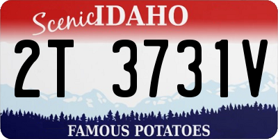ID license plate 2T3731V