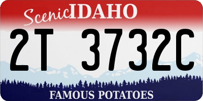 ID license plate 2T3732C