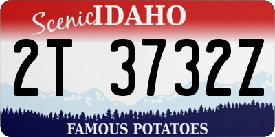 ID license plate 2T3732Z