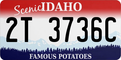ID license plate 2T3736C